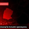 Kahramanmaraş ta hırsızlık operasyonu
