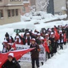1 Metre Karda Sarıkamış Ruhunu Yaşadılar