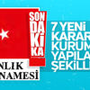 7 yeni Başkanlık kararnamesi yayınlandı