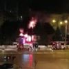 Denizli'de AFAD'ın yeni bina inşaatında yangın Denizli'de AFAD'ın yeni bina inşaatında yangın