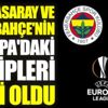 Galatasaray ve Fenerbahçe'nin Avrupa'daki rakipleri belli oldu Galatasaray ve Fenerbahçe'nin Avrupa'daki rakipleri belli oldu