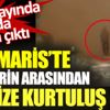 Marmaris'te alevlerin arasından mucize kurtuluş Marmaris'te alevlerin arasından mucize kurtuluş