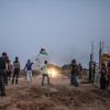 İşgalci İsrail yine Gazze'ye saldırdı İşgalci İsrail yine Gazze'ye saldırdı