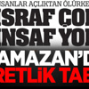 Ramazan’da İbretlik Tablo