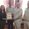 Rus askeri heyeti PYD'lilere plaket verdi