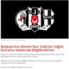 Son dakika | Beşiktaş Başkanı Ahmet Nur Çebi'nin koronavirüs testi pozitif çıktı