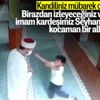 İstanbul'da camiye giren çocukların imam ile oyunu İstanbul'da camiye giren çocukların imam ile oyunu