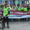 Bisikletçiler termik santrali protesto etti! Bisikletçiler termik santrali protesto etti!