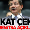 Davutoğlu'ndan Dikkat Çeken Açıklama! Davutoğlu'ndan Dikkat Çeken Açıklama!