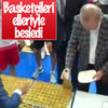 Erdoğan'dan milli basketçilere baklava ikramı