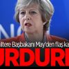 İngiltere Başbakanı May'den flaş karar! Durdurdu