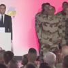 Macron'un konuşması askeri bayılttı!