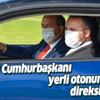 KKTC Cumhurbaşkanı Ersin Tatar, KKTC'de üretilen yerli otomobili test etti