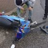 Iraklı mülteci motosikletiyle karıştığı kazada yaralandı Iraklı mülteci motosikletiyle karıştığı kazada yaralandı