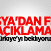 Rusya'dan flaş Türkiye açıklaması! Rusya'dan flaş Türkiye açıklaması!