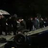 Takla atan otomobilin sürücüsü yaralandı Takla atan otomobilin sürücüsü yaralandı