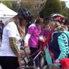 Kadınlar şiddete karşı pedal çevirdi