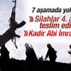 PKK'nın silah bırakması 7 aşamada sağlanacak