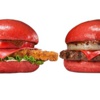 Yeni lezzet kırmızı hamburger Yeni lezzet kırmızı hamburger