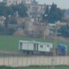 Sınırda hain tuzak! Teröristlere gönderilen iş makineleri ve tanker böyle görüntülendi