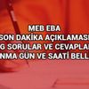 MEB son dakika açıklaması! TEOG soru ve cevapları eba.gov.tr açıklanma gün ve saati