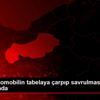 Bolu da otomobilin tabelaya çarpıp savrulması güvenlik ... Bolu da otomobilin tabelaya çarpıp savrulması güvenlik ...