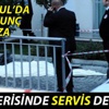 Zeytinburnu'nda site içerisinde servis faciası