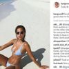 Mankenlerin Irma Kasırgası için paylaştığı bikinili pozlar tartışma yarattı