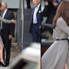 Kate Middleton yırtmacı ve kakülleriyle döndü Kate Middleton yırtmacı ve kakülleriyle döndü