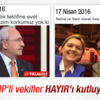 CHP'li vekiller Hayır oylarını kutluyor