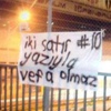 Fenerbahçe taraftarından olay pankart Fenerbahçe taraftarından olay pankart