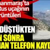 ﻿Kahramanmaraş’ta uçak düştükten hemen sonra yaşanan telefon kaydı