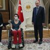 Cumhurbaşkanı Erdoğan, milli voleybolcu Meltem Çetin'i kabul etti Cumhurbaşkanı Erdoğan, milli voleybolcu Meltem Çetin'i kabul etti