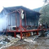Prefabrik Ev Tamamen Yandı Prefabrik Ev Tamamen Yandı