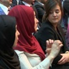 Başbakan’ın konuşmasını işaret diliyle anlattı