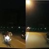 Motosikletin üzerine yatarak yarış yaptılar Motosikletin üzerine yatarak yarış yaptılar