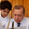 Erdoğan paylaştı: Bugünkü mesai arkadaşım torunum Ömer Tayyip