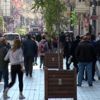 İSTİKLAL CADDESİ GÜN BOYU KALABALIKTI