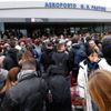 İtalya'da havalimanında yangın İtalya'da havalimanında yangın