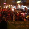 Tunceli'de meşaleli protesto