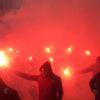 Galatasaray taraftarından meşaleli şov Galatasaray taraftarından meşaleli şov