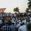 Başkentte şehit evi önünde terör protestosu Başkentte şehit evi önünde terör protestosu