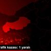 Bolu da trafik kazası: 1 yaralı Bolu da trafik kazası: 1 yaralı
