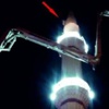 Minarede mahsur kalan işçiyi itfaiye kurtardı