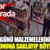 ﻿Doğum günü malzemelerini pantolonuna saklayıp böyle çaldı