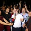 İBB önünde meşaleli kutlama İBB önünde meşaleli kutlama