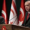 Başkan Erdoğan ile KKTC'li mevkidaşı Tatar ortak açıklama yapıyor Başkan Erdoğan ile KKTC'li mevkidaşı Tatar ortak açıklama yapıyor