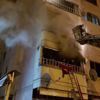 5 katlı apartmanda korkutan yangın 5 katlı apartmanda korkutan yangın