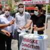 Elazığ'da vatandaşa maske hizmeti Elazığ'da vatandaşa maske hizmeti