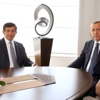 Erdoğan Başbakan Davutoğlu'nu makamında kabul etti
